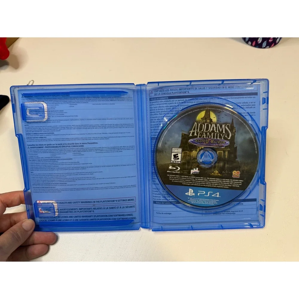 The Addams Family Mansion Mayhem Sony PlayStation 4 PS4 Game Disc 2021 E10+